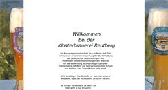 Desktop Screenshot of klosterbrauerei-reutberg.de