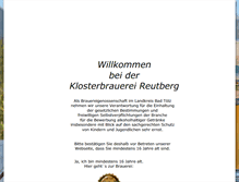 Tablet Screenshot of klosterbrauerei-reutberg.de
